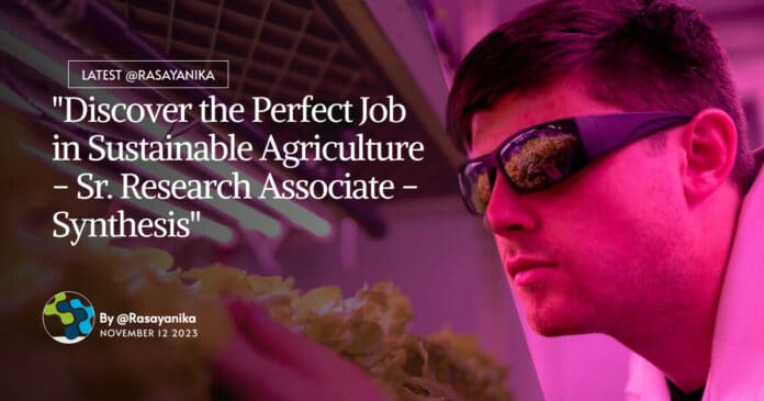 MSc Chemistry Vacancies UPL - Apply Online For Research Job
