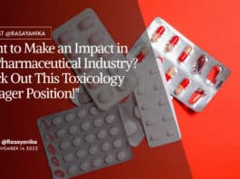 Pharmalex Pharma Jobs - Apply For Manager (Toxicology)