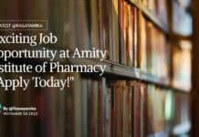 "Exciting Job Opportunity at Amity Institute of Pharmacy - Apply Today!"