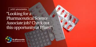 "Looking for a Pharmaceutical Science Associate job? Check out this opportunity at Pfizer!"