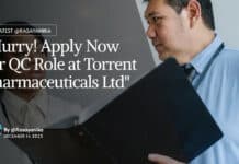 Torrent Pharmaceuticals Hiring For QC