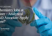 "Chemistry Jobs at Pfizer - Analytical R&D Associate: Apply Now!"