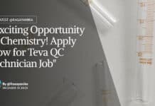 "Exciting Opportunity in Chemistry! Apply Now for Teva QC Technician Job"