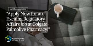 "Apply Now for an Exciting Regulatory Affairs Job at Colgate-Palmolive Pharmacy!"