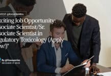 "Exciting Job Opportunity: Associate Scientist/Sr. Associate Scientist in Regulatory Toxicology (Apply Now!)"