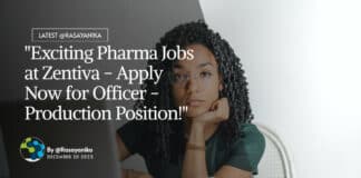 "Exciting Pharma Jobs at Zentiva - Apply Now for Officer - Production Position!"