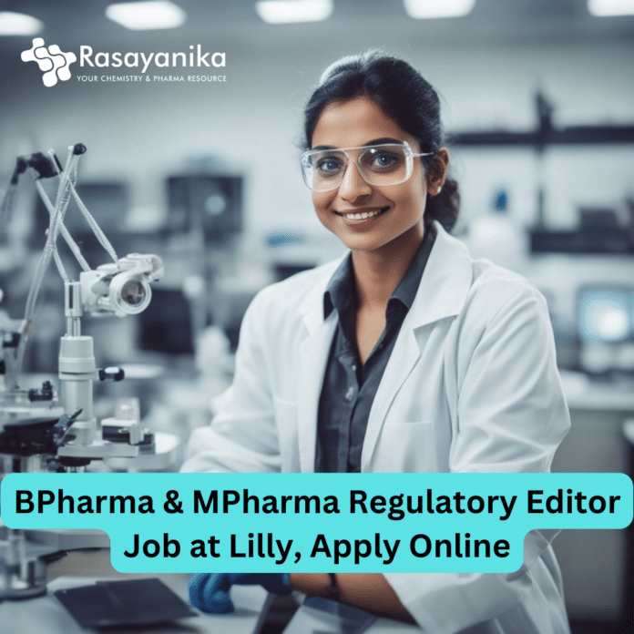 Lilly Pharma Regulatory Editor Job - Apply Online
