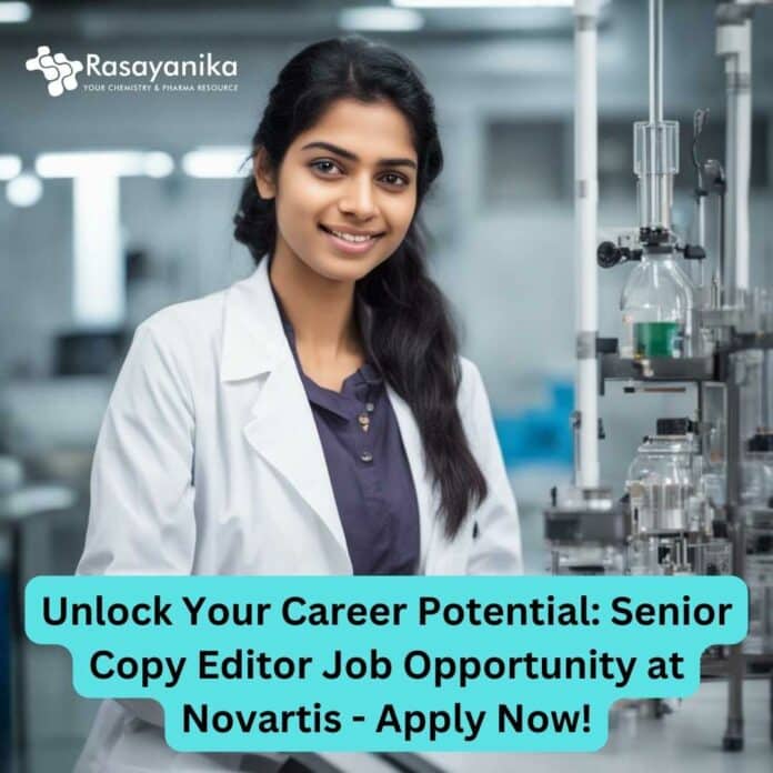 Novartis Pharma Editor Jobs - Apply Online