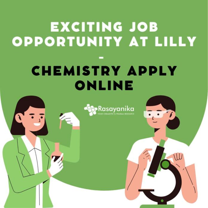 Lilly Chemistry Jobs - Apply Online for Advisor Post