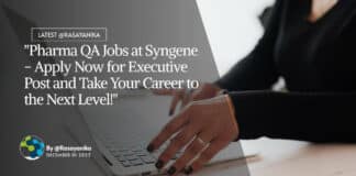 "Pharma QA Jobs at Syngene - Apply Now for Executive Post and Take Your Career to the Next Level!"