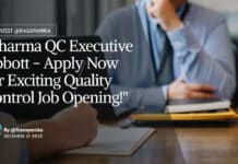 "Pharma QC Executive Abbott - Apply Now for Exciting Quality Control Job Opening!"