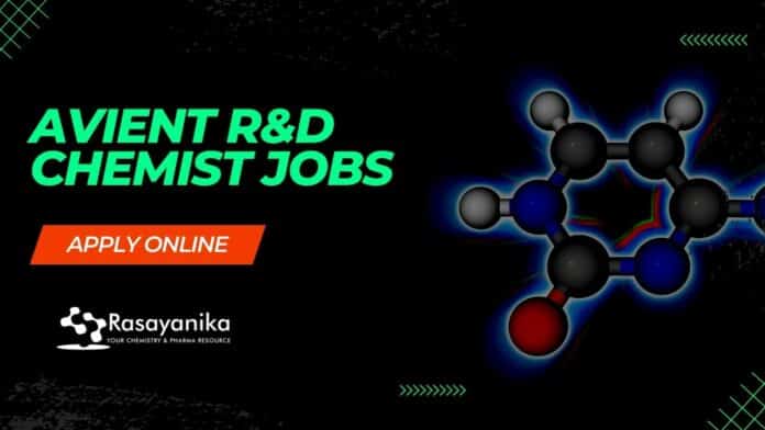 Avient R&D Chemist Jobs