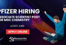 Latest Chemistry Job at Pfizer