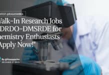 "Walk-In Research Jobs at DRDO-DMSRDE for Chemistry Enthusiasts - Apply Now!"