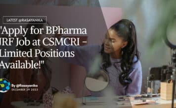 Apply for BPharma JRF Job at CSMCRI – Limited Positions Available! "Apply for BPharma JRF Job at CSMCRI - Limited Positions Available!"