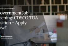 "Government Job Opening: CDSCO TDA Position - Apply Now!"