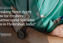 "Breaking News: Apply Now for Freshers Pharmacopeial Specialist Jobs in Hyderabad, India!"