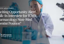 "Exciting Opportunity Alert! Walk-In Interview for ICMR Pharmacology Non-Med Scientist Position"