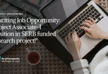 "Exciting Job Opportunity: Project Associate-I position in SERB funded research project!"