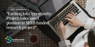 "Exciting Job Opportunity: Project Associate-I position in SERB funded research project!"