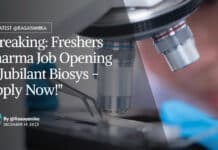 "Breaking: Freshers Pharma Job Opening at Jubilant Biosys - Apply Now!"