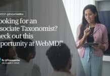 "Looking for an Associate Taxonomist? Check out this opportunity at WebMD!"