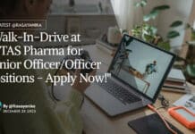 "Walk-In-Drive at INTAS Pharma for Senior Officer/Officer Positions - Apply Now!"