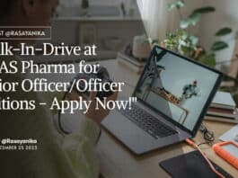"Walk-In-Drive at INTAS Pharma for Senior Officer/Officer Positions - Apply Now!"