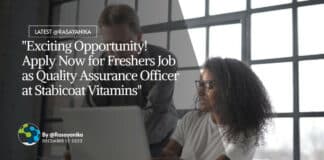 "Exciting Opportunity! Apply Now for Freshers Job as Quality Assurance Officer at Stabicoat Vitamins"