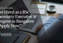 "Get Hired as a BSc Chemistry Executive at Syngene in Bangalore – Apply Now!"