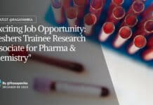 "Exciting Job Opportunity: Freshers Trainee Research Associate for Pharma & Chemistry"