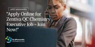 "Apply Online for Zentiva QC Chemistry Executive Job - Join Now!"
