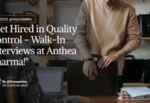 "Get Hired in Quality Control - Walk-In Interviews at Anthea Pharma!"