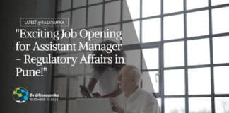 "Exciting Job Opening for Assistant Manager - Regulatory Affairs in Pune!"