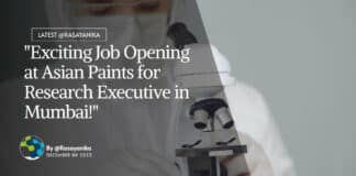 "Exciting Job Opening at Asian Paints for Research Executive in Mumbai!"