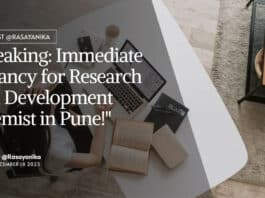BSc Chemistry R&D Chemist