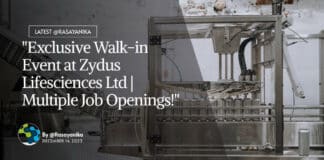 "Exclusive Walk-in Event at Zydus Lifesciences Ltd | Multiple Job Openings!"