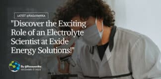 "Discover the Exciting Role of an Electrolyte Scientist at Exide Energy Solutions!"