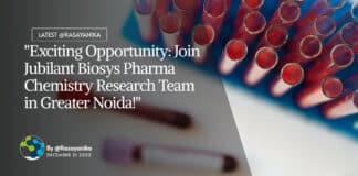 "Exciting Opportunity: Join Jubilant Biosys Pharma Chemistry Research Team in Greater Noida!"