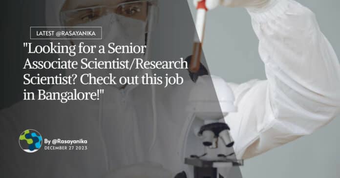 MPharma Jobs at Syngene - Apply For Associate/ Research Scientist Post