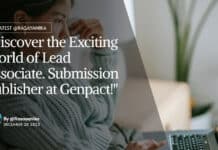 "Discover the Exciting World of Lead Associate. Submission Publisher at Genpact!"