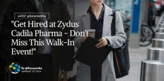 "Get Hired at Zydus Cadila Pharma - Don't Miss This Walk-In Event!"