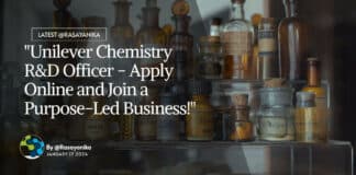 "Unilever Chemistry R&D Officer - Apply Online and Join a Purpose-Led Business!"