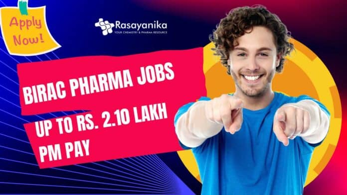 BIRAC Pharma Jobs With Up To Rs. 2.10 Lakh pm Pay - Apply Online