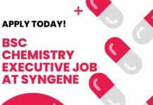 BSc Chemistry Executive Syngene