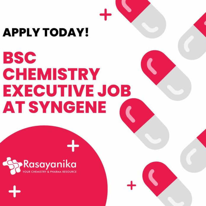 BSc Chemistry Executive Syngene