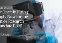 "Unilever is Hiring! Apply Now for the Senior Research Associate Role"