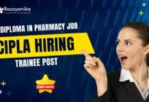 Freshers Pharma Trainee Cipla