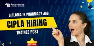 Freshers Pharma Trainee Cipla