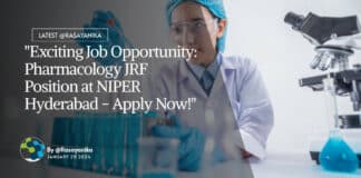 "Exciting Job Opportunity: Pharmacology JRF Position at NIPER Hyderabad - Apply Now!"